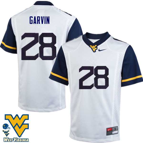 NCAA Men's Terence Garvin West Virginia Mountaineers White #28 Nike Stitched Football College Authentic Jersey KS23W38YY
